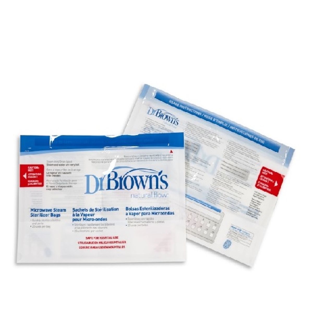 DR BROWNS - Bolsas esterilizadoras para microondas 5 un