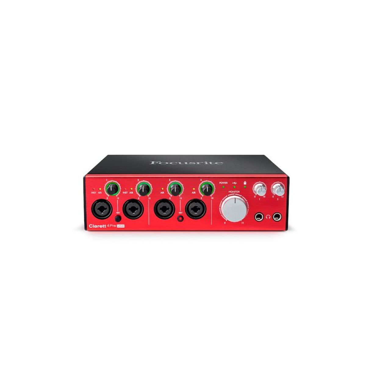 FOCUSRITE - Interfaz de Audio Premium Clarett + 4PRE USB  Plugins