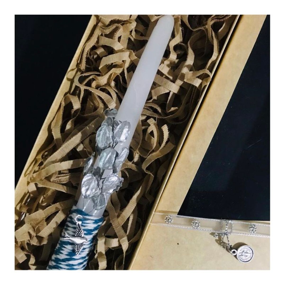 GENERICO - Vela de recuerdo para ocasiones - Celeste