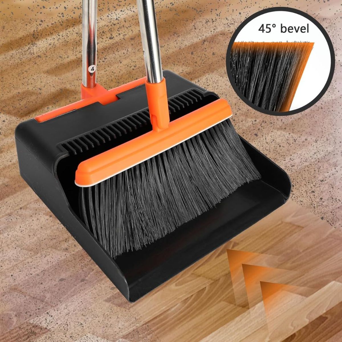 ISPINMOP - Juego de Escoba Y Recogedor 2 en 1