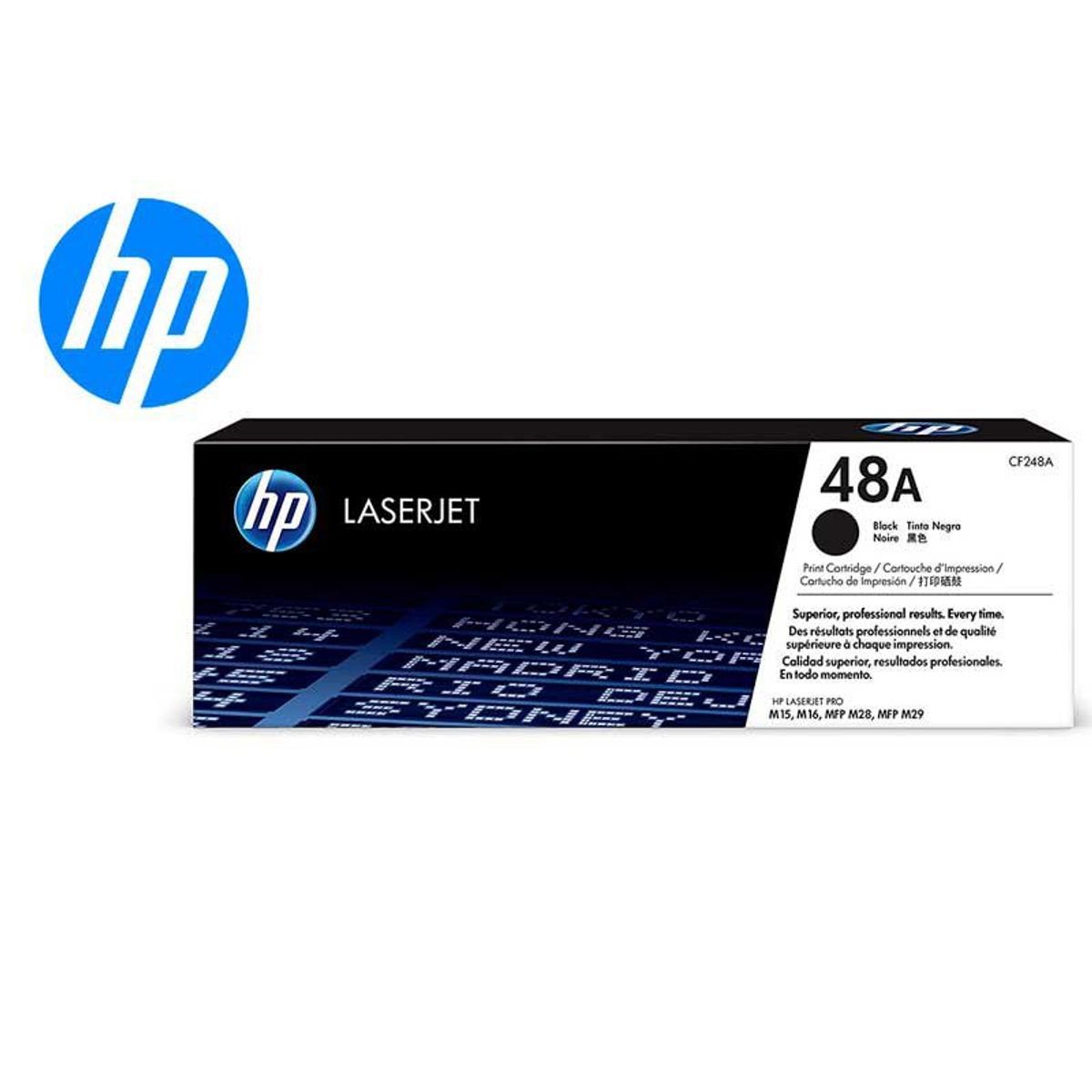 HP - HP 48A Negro Tóner Original para laser M15W 1000 Páginas - CF248A