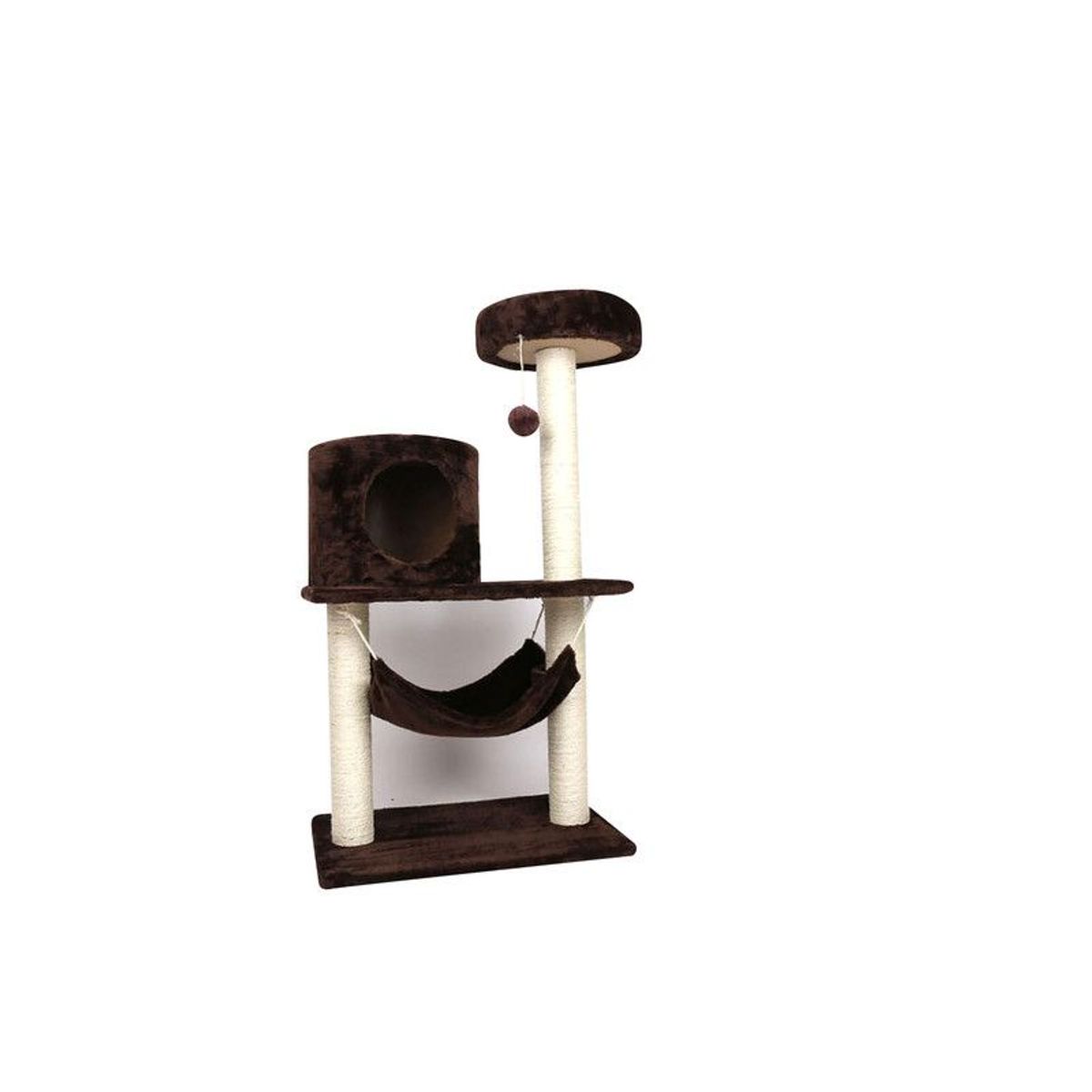 QUE PATAS PET SHOP - Gimnasio Grande para Gato Marrón