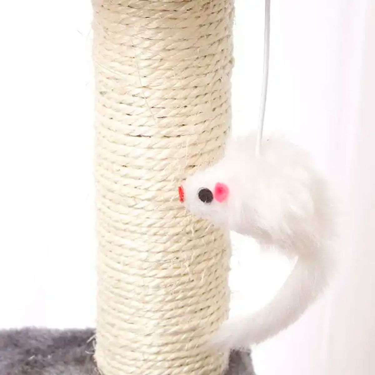 QUE PATAS PET SHOP - Gimnasio Mediano De Sisal para Gato Gris