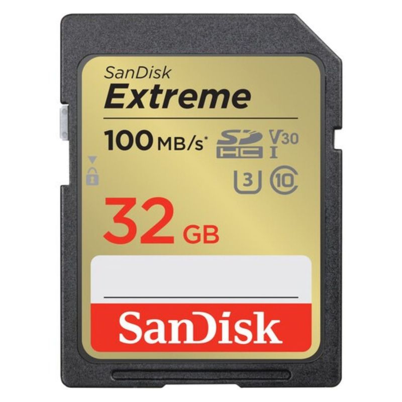 SANDISK - Memoria Sandisk SD Extreme 32GB 100MBs