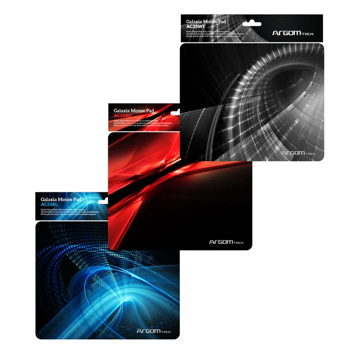ARGOMTECH - Argom Mousepad Galaxia Alfombrilla clásica Mouse - ARG-AC-1235WT