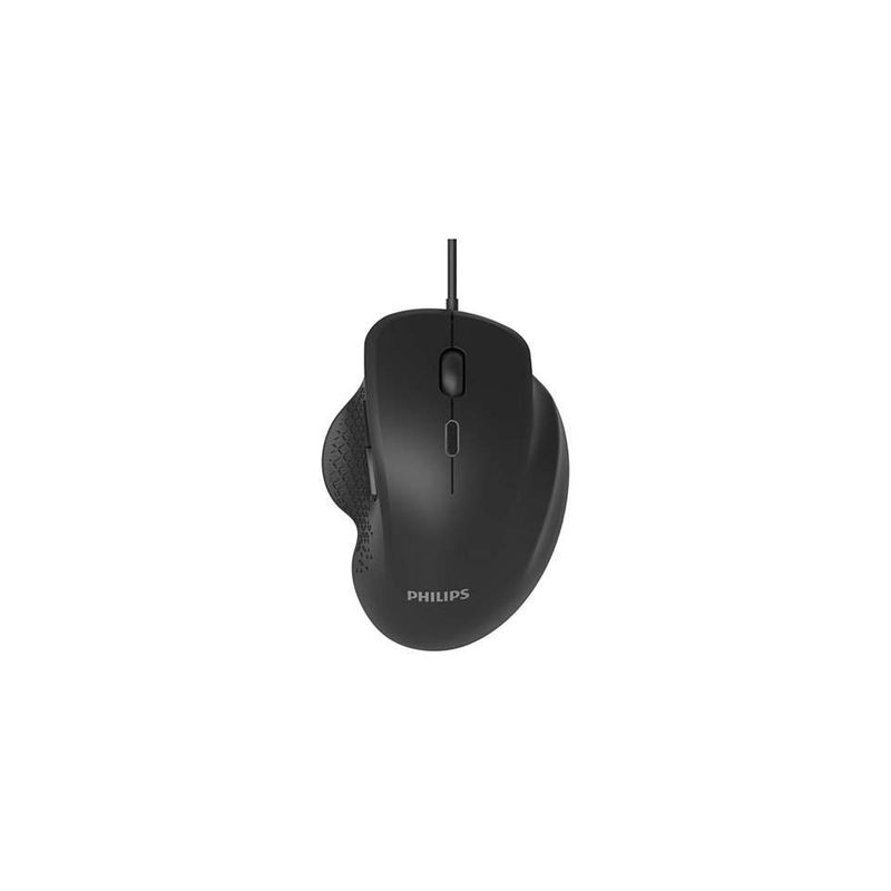 PHILIPS - Philips Mouse M444 con Sensor Óptico Ergonómico Alambrico - SPK7444
