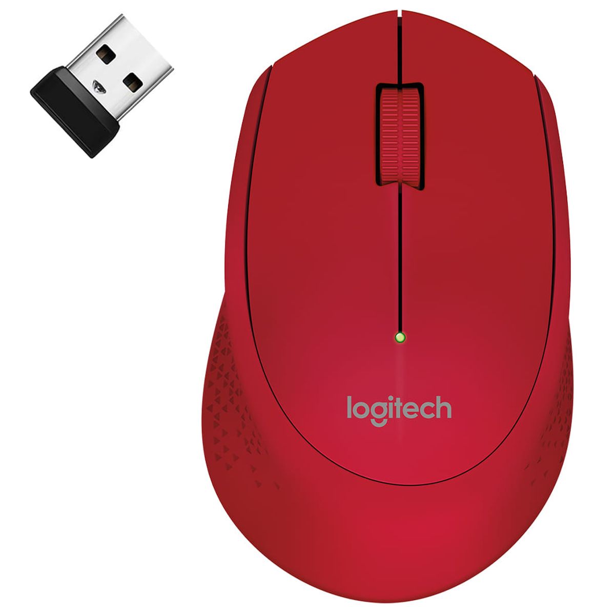 LOGITECH - Mouse Logitech M280 Sensor Óptico 1000 dpi Inalámbrico Rojo 910-004286