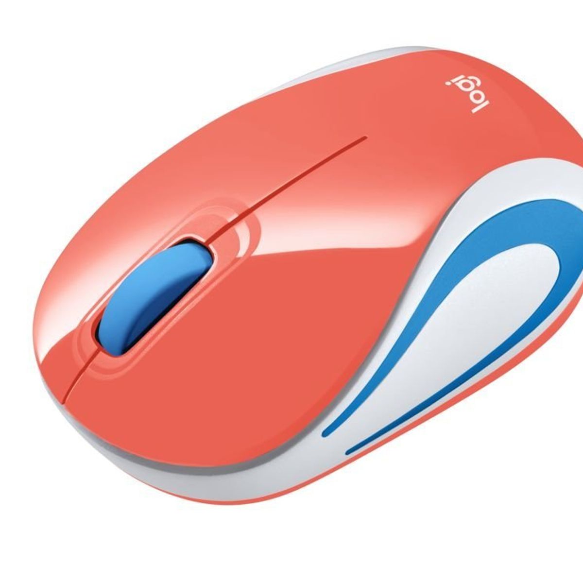 LOGITECH - Mouse Logitech M187 Mini Wireless Refresh Coral - 910-005362