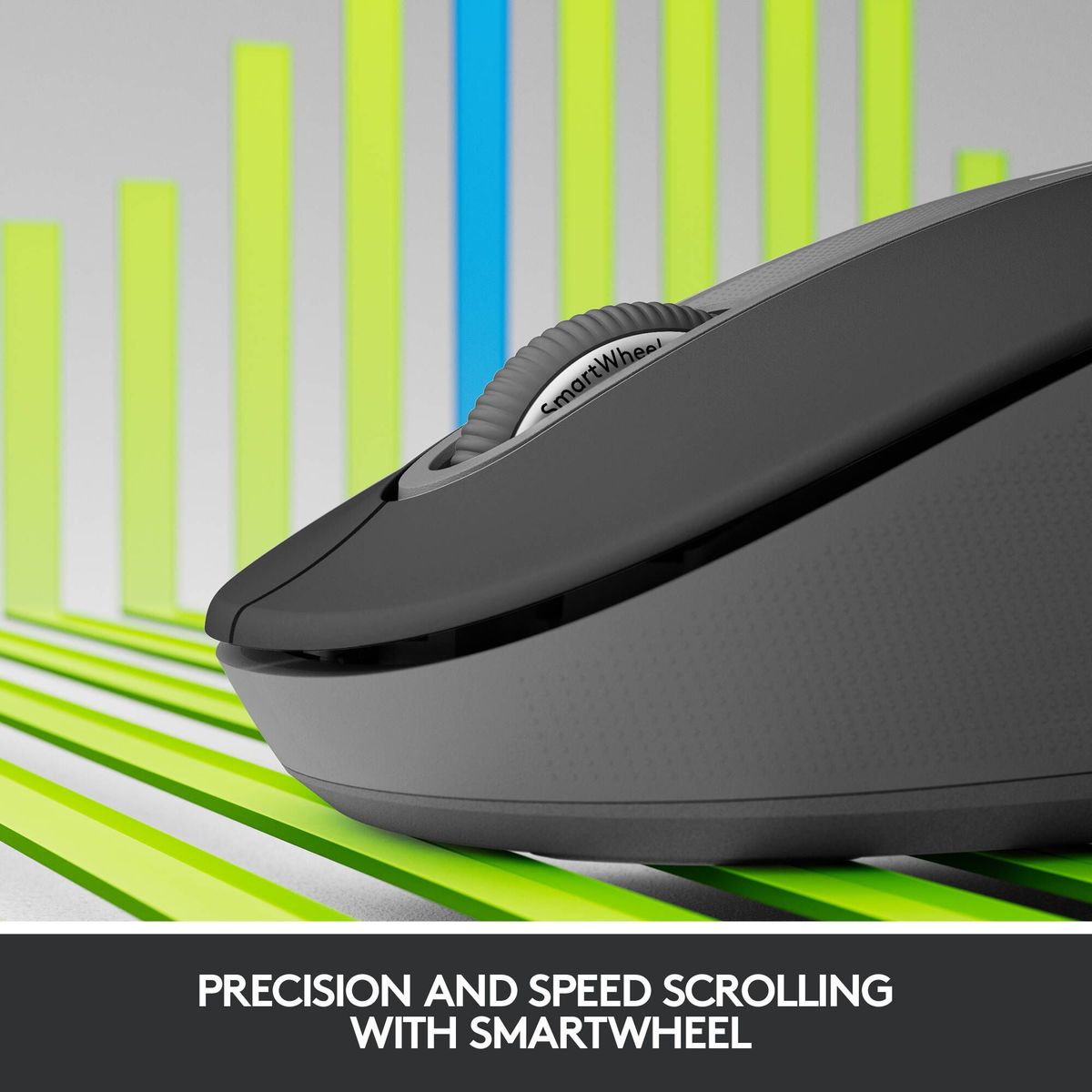 LOGITECH - Logitech Mouse Signature M650 Large RF Bluetooth Grafito 910-006231