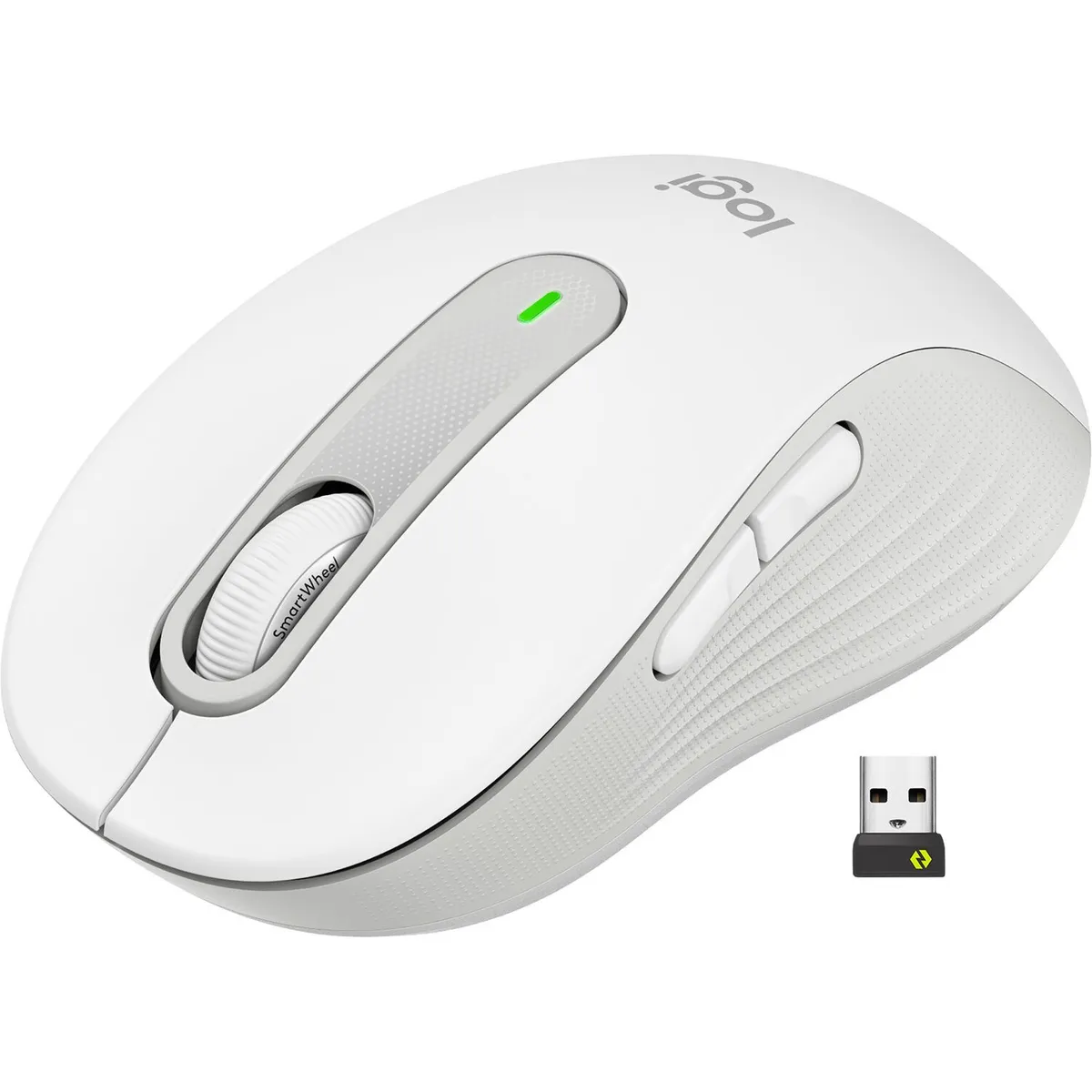 LOGITECH - Logitech Mouse Signature M650 Large RF Bluetooth Blanco 910-006233