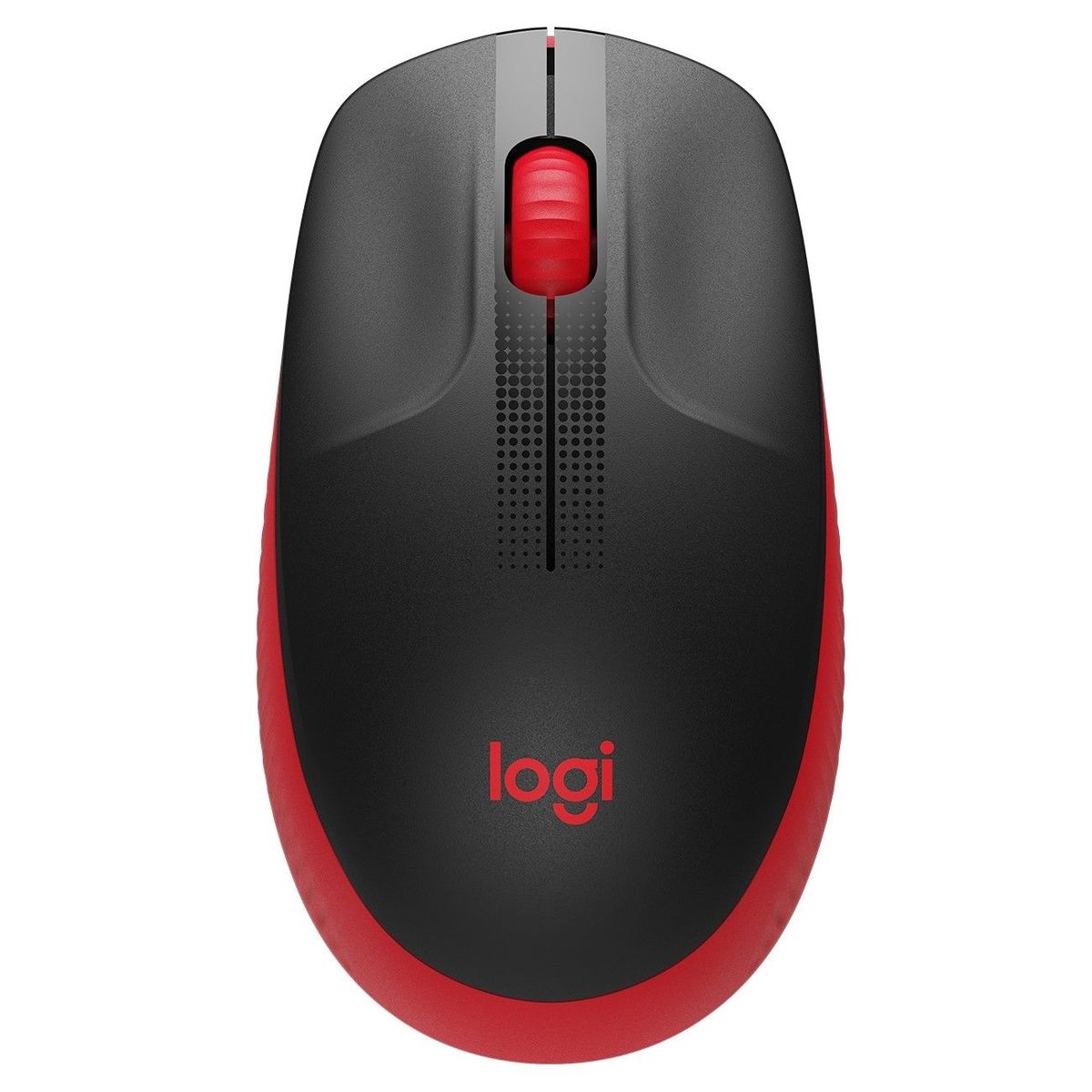 LOGITECH - Logitech Mouse M190 Inalámbrico con Receptor Nano USB Rojo 910-005904