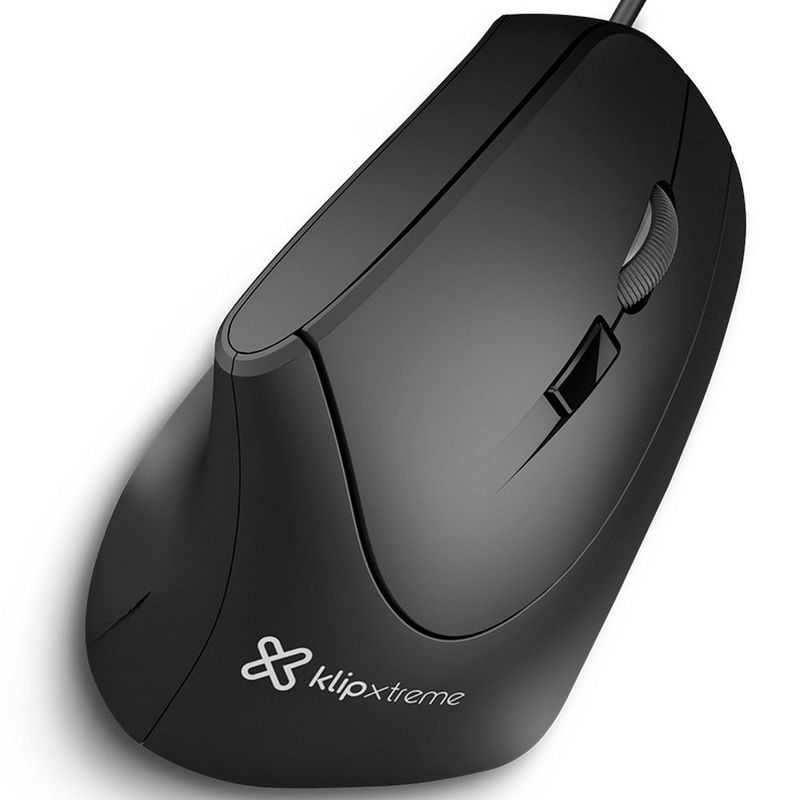 KLIPXTREME - Klip Xtreme Krown Mouse Ergonómico Vertical 6 botones 1600dpi KMO-506