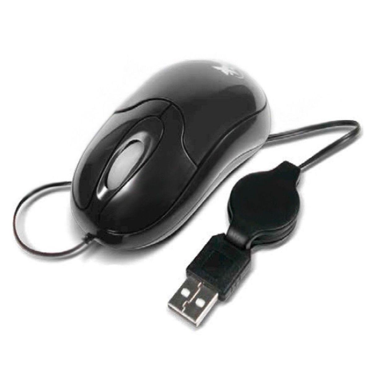 XTECH - Xtech Mouse Cableado Retráctil óptico USB Negro - XTM-150