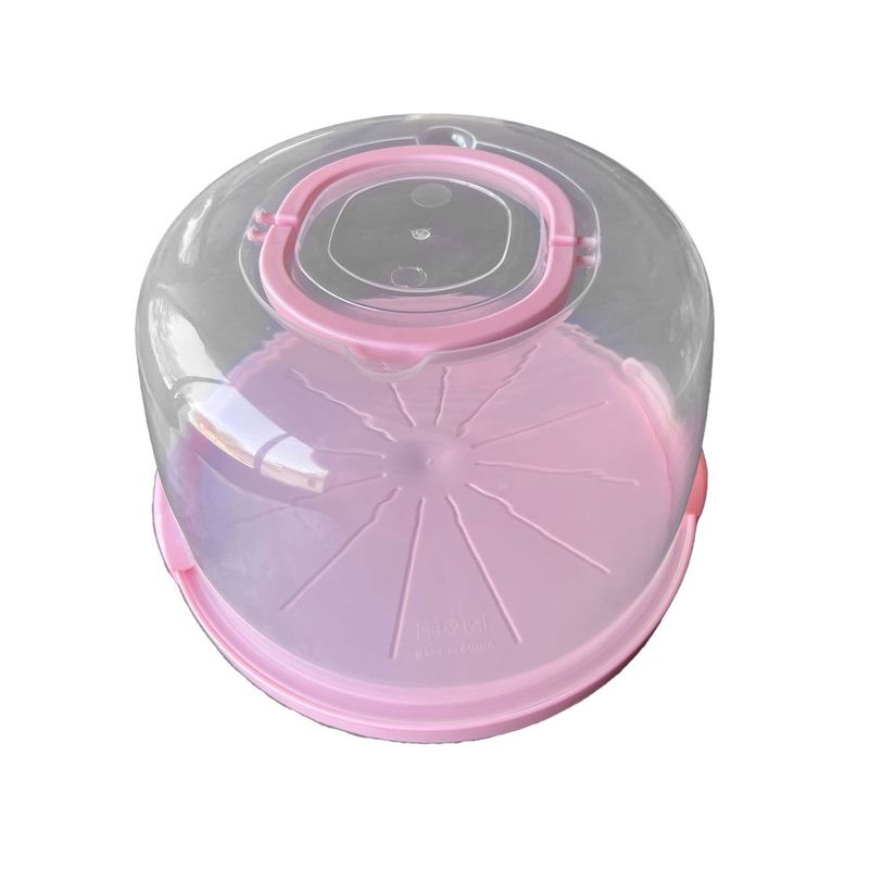 GRETAIL - Porta Torta Frutas Comida Con Sujetadores Grande Rosado