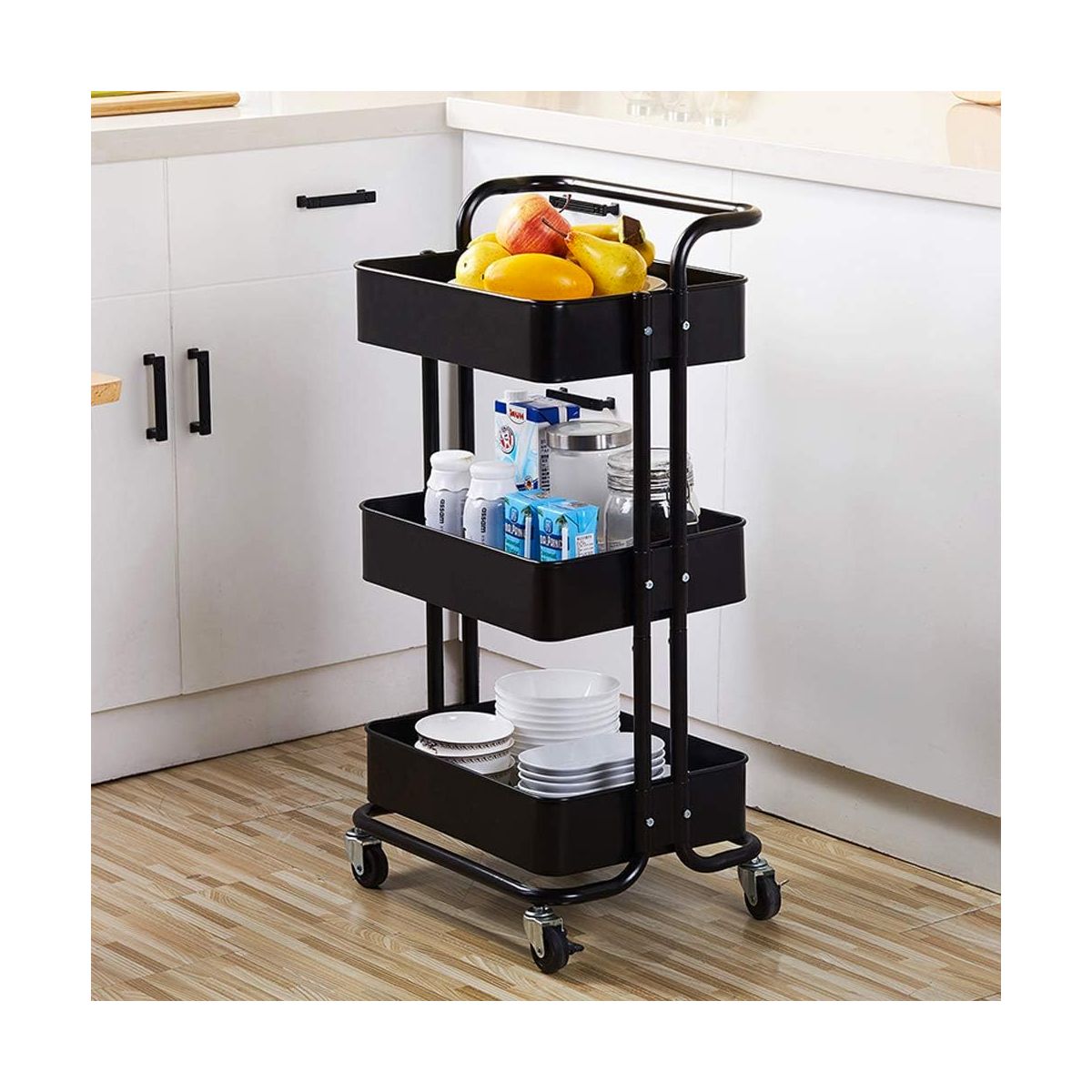 GRETAIL - Estante Organizador Carrito Cocina Hogar Multifuncional 3 Niveles N
