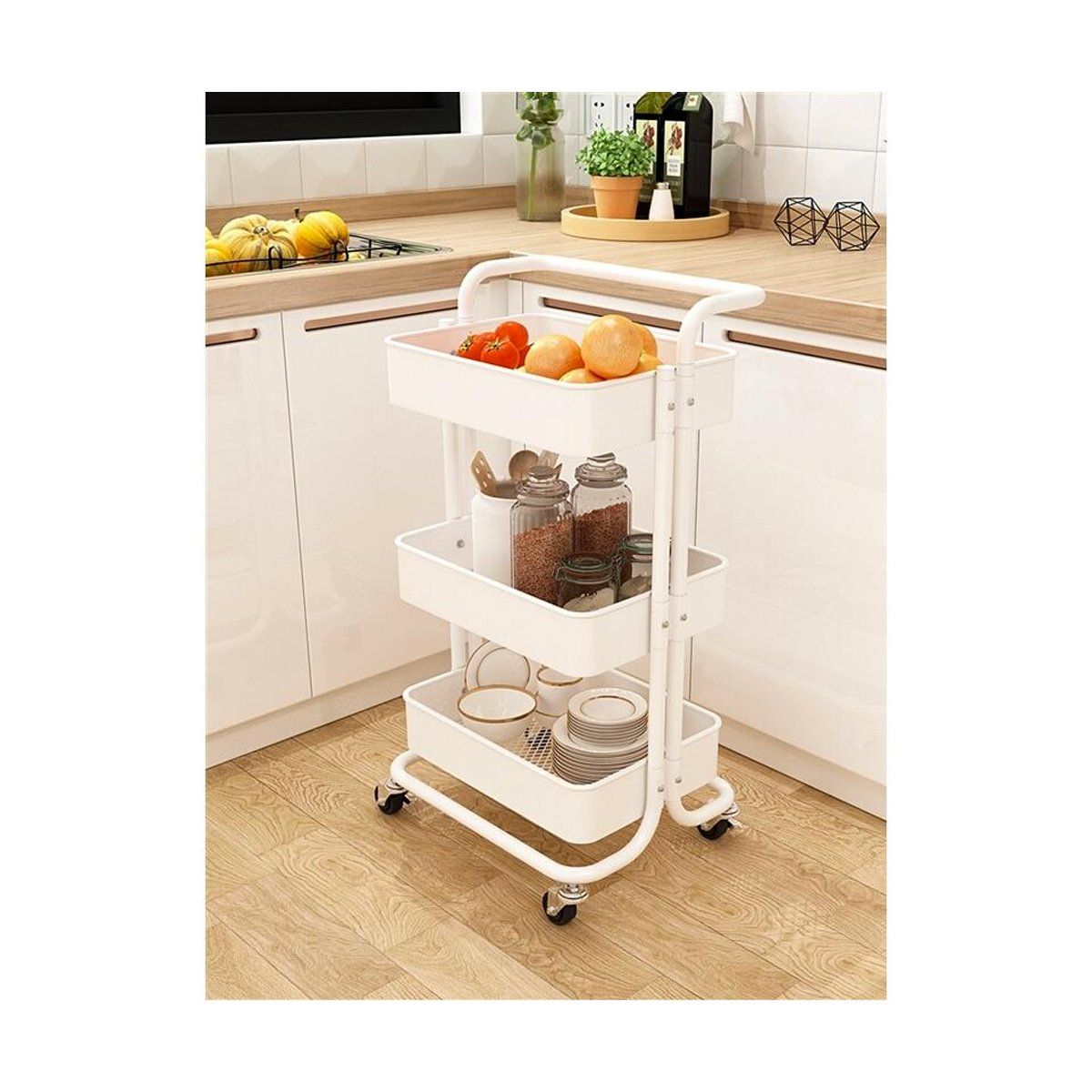 Estante Organizador Carrito Cocina Hogar Multifuncional 3 Niveles B, marca GRETAIL - Foto Principal