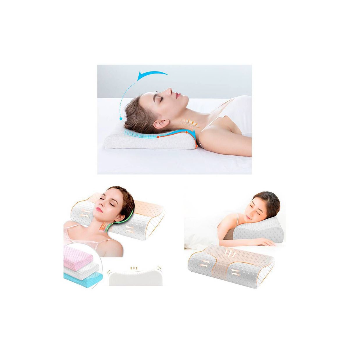GRETAIL - Almohada viscoelástica cervical pillow 30x50cm
