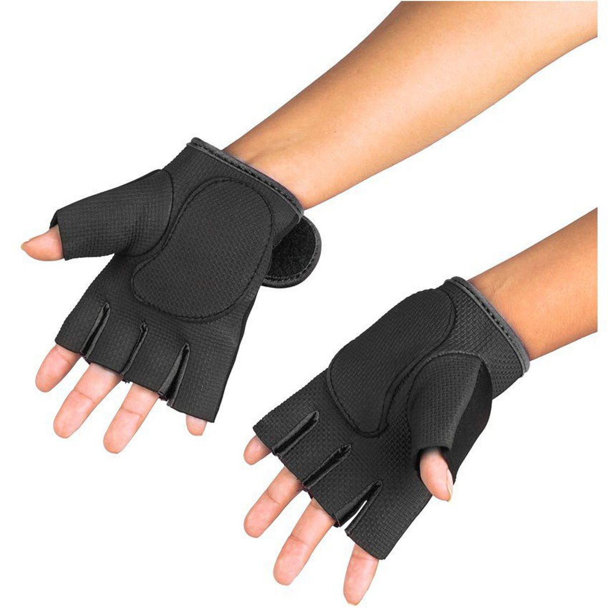 SPORT FITNESS - Guantes para levantar Peso - Entrenamiento Negro