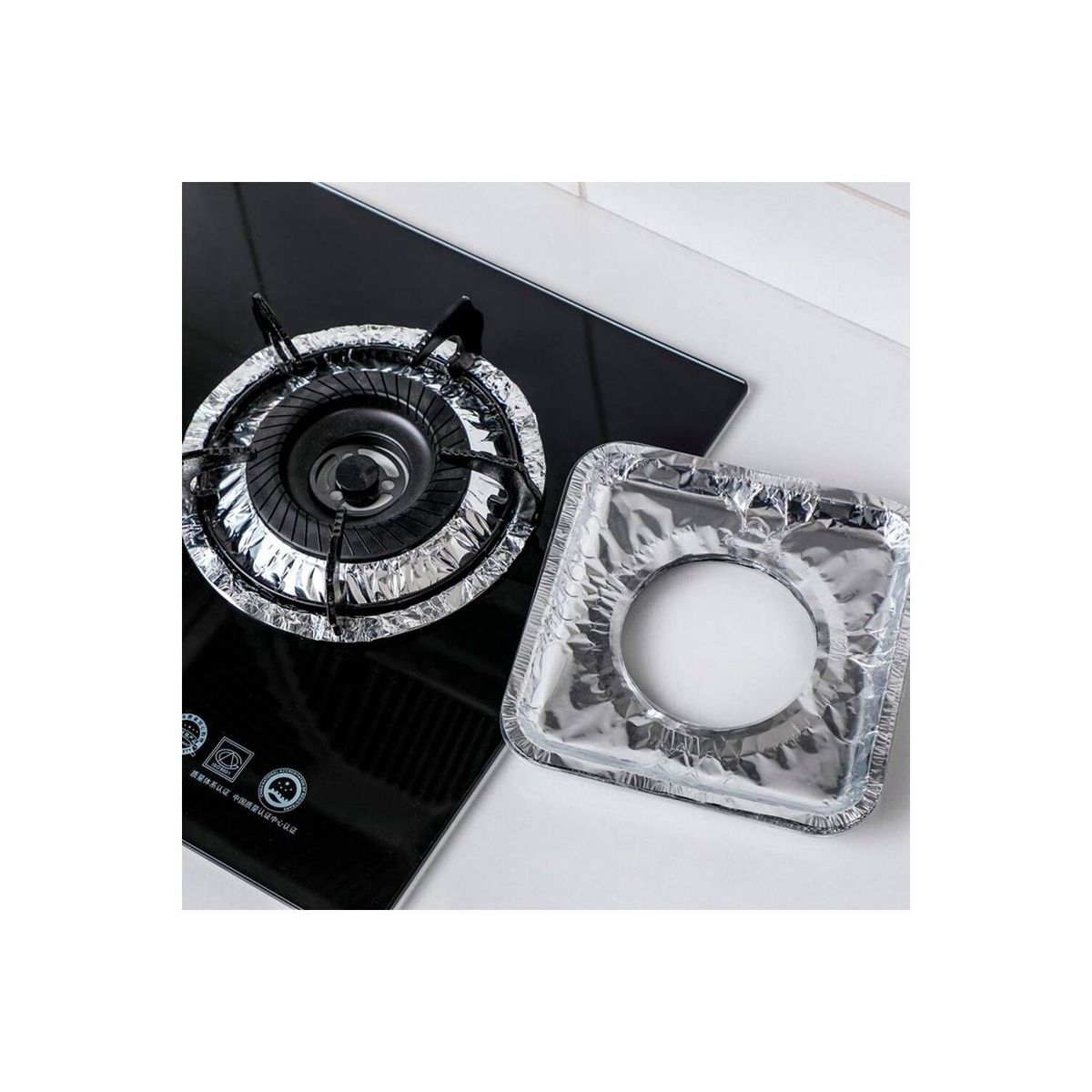 GRETAIL - Protector Hornilla Cocina Aluminio 5 unidades