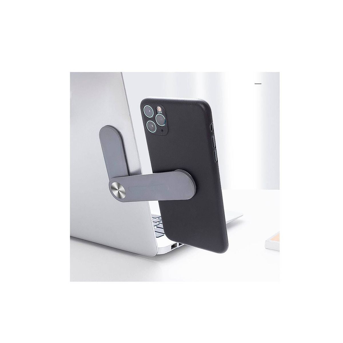 GRETAIL - Soporte para celular en laptop movible gris