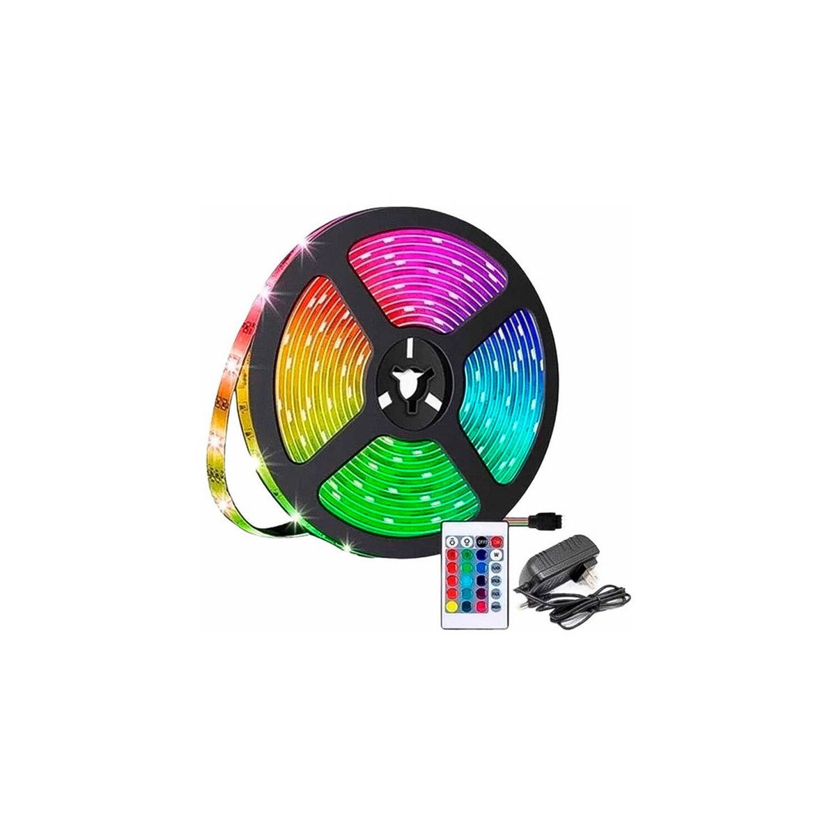 GRETAIL - Cinta Led Multicolor Plegable Con Control remoto De 5 Metros