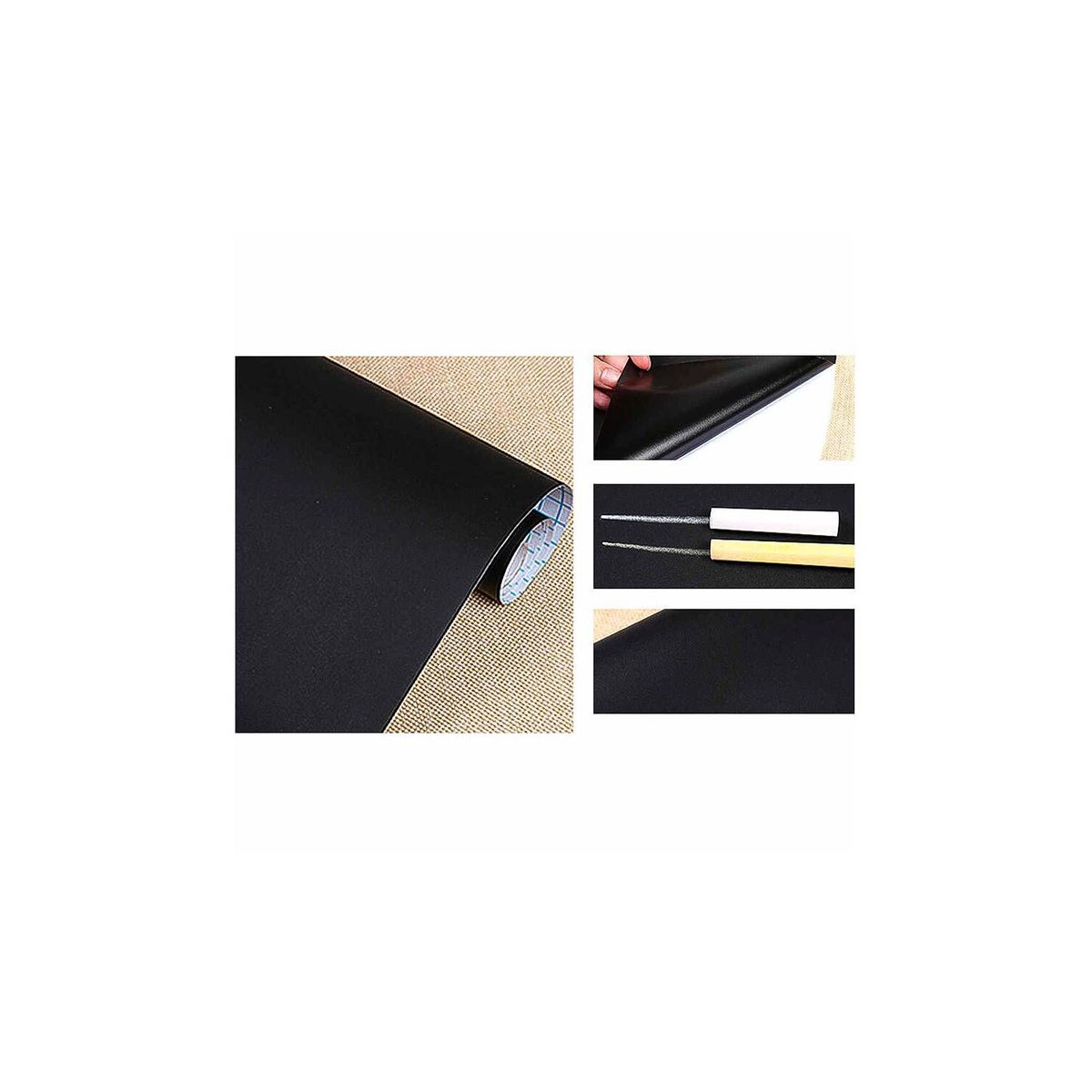 GRETAIL - Pizarra Autoadhesiva Lámina Negra 200cmx45cm