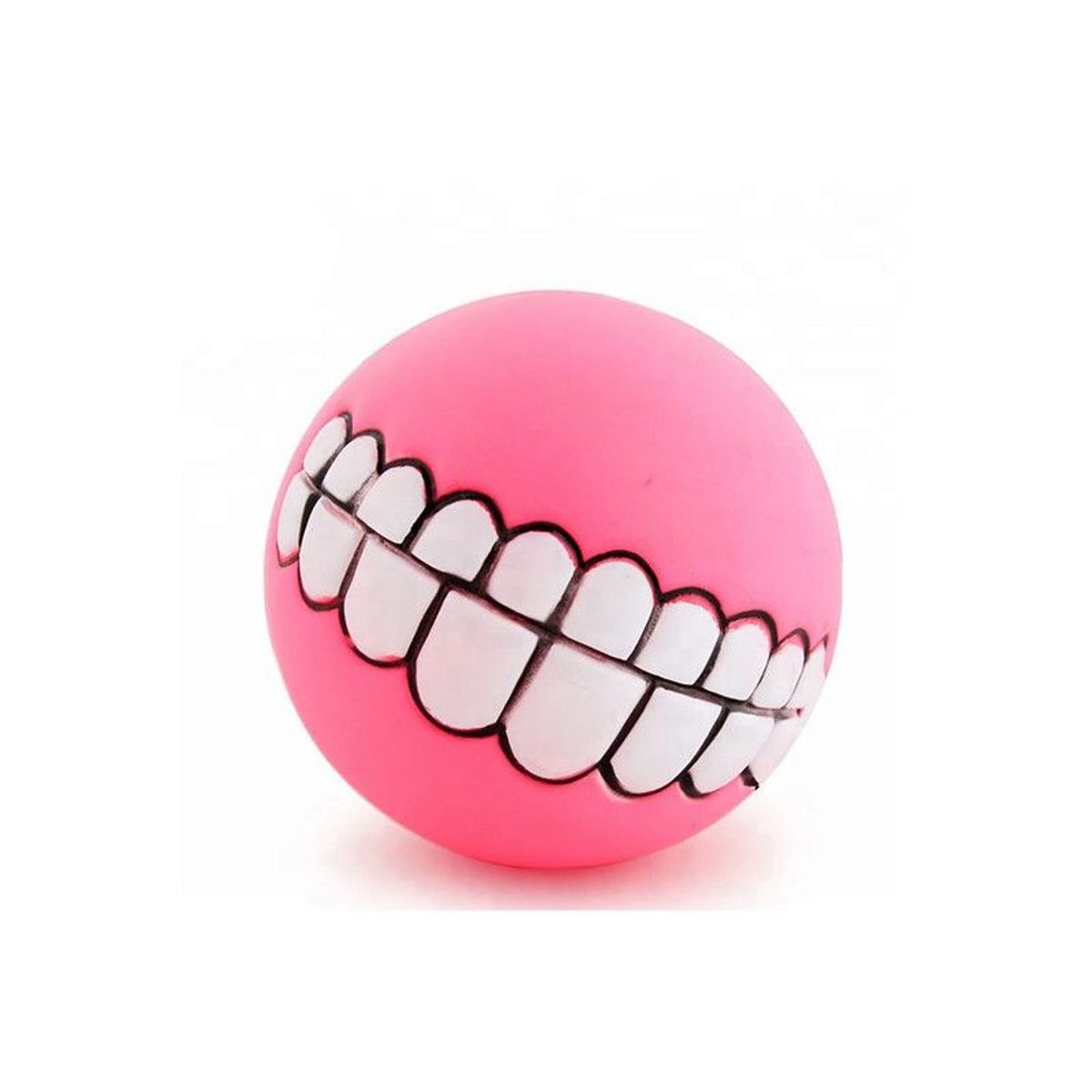 QUE PATAS PET SHOP - Pelota Sonrisa para Perros Juguete Interactivo Rosado