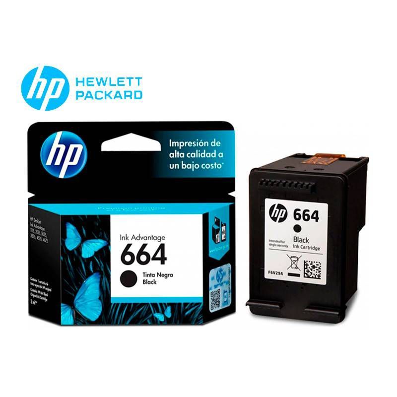 HP - CARTUCHO DE TINTA HP NEGRO F6V29AL - 664