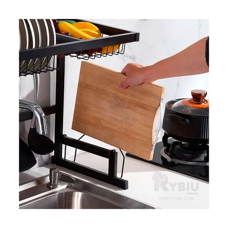 GENERICO - Escurridor Porta Platos dos Niveles con Bandeja 65cm