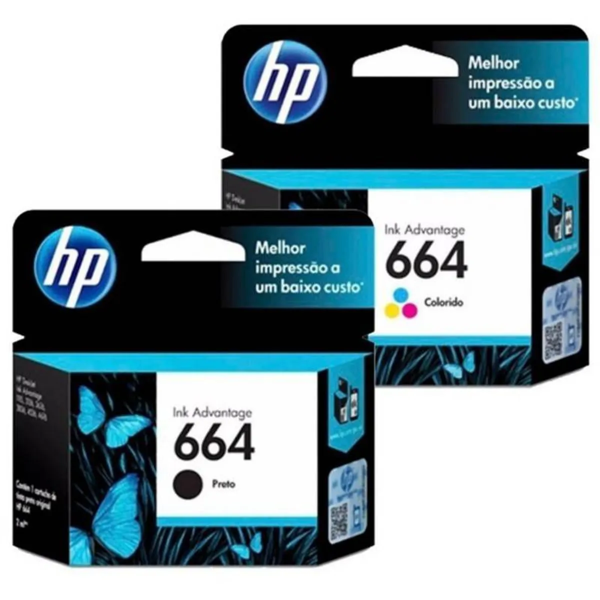 HP - Tinta 664 HP Negro y Tricolor F6V29AL F6V28AL Original