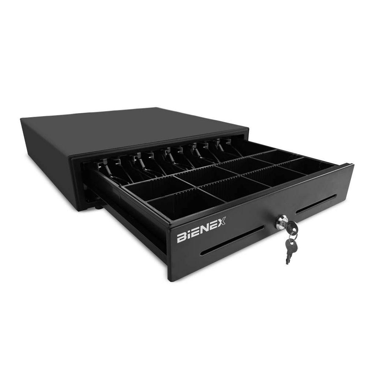 BIENEX - Gaveta Caja de dinero monedas y billetes con RJ11-41x42x10cm BIENEX