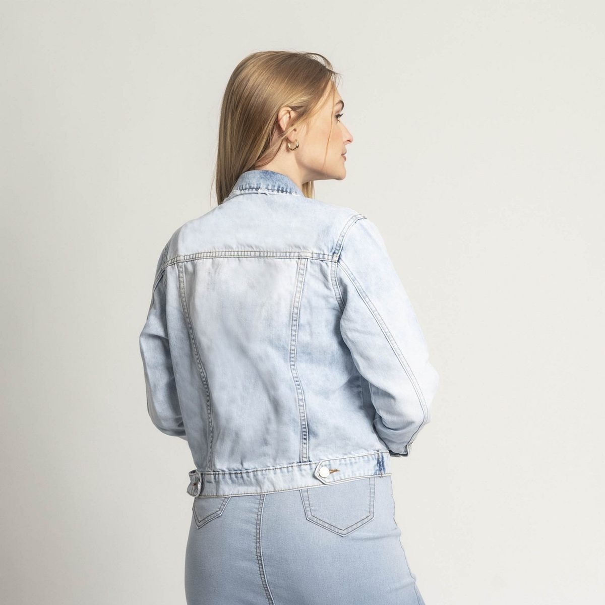 COTTON'S JEANS - Casaca Mujer Cottons Jeans Idara Celeste