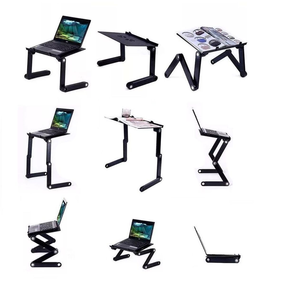 GENERICO - Mesa Cooler para Laptop Dual  Con Base Para Mouse