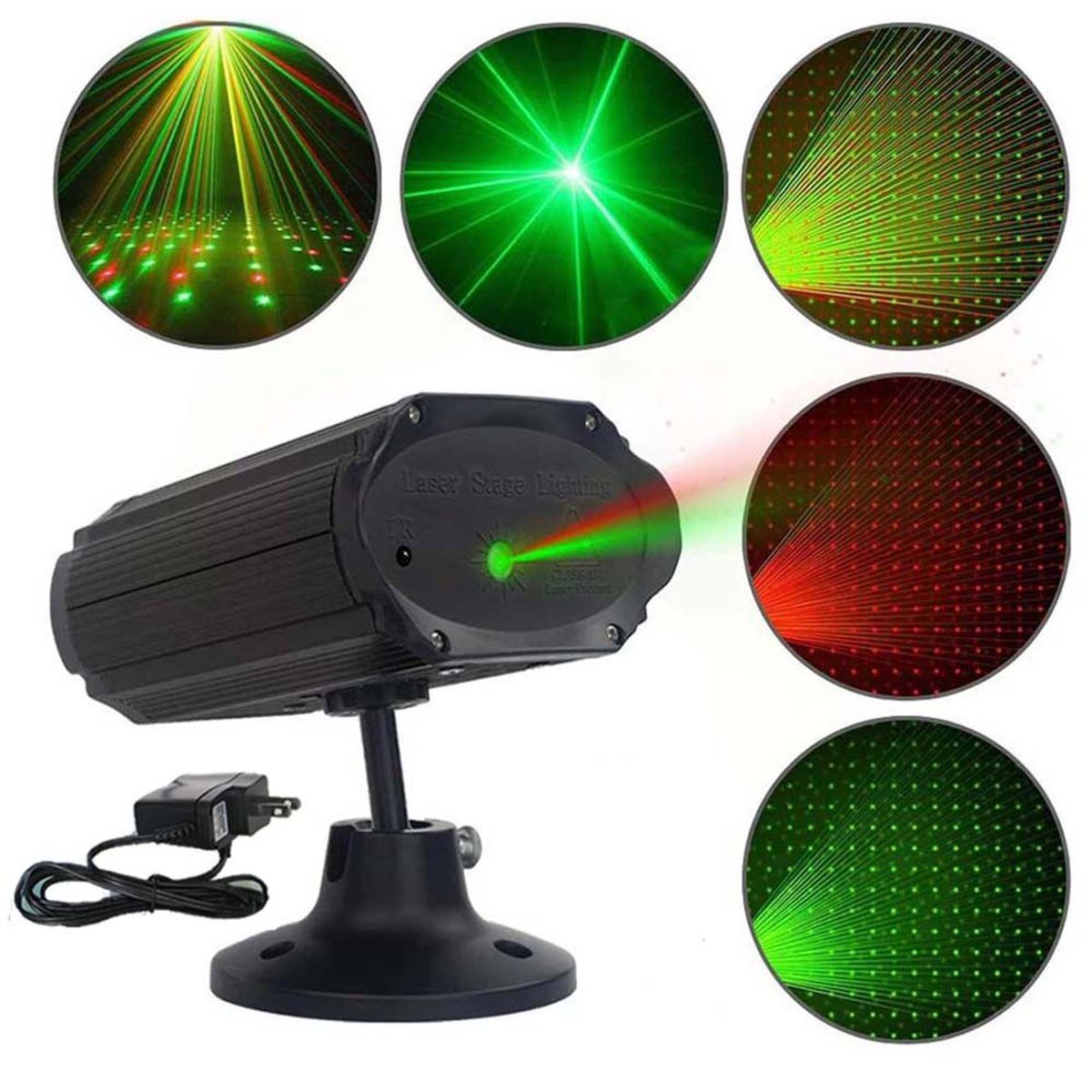 SEISA - Mini Reflector de Luces Láser Diseños Aleatorio