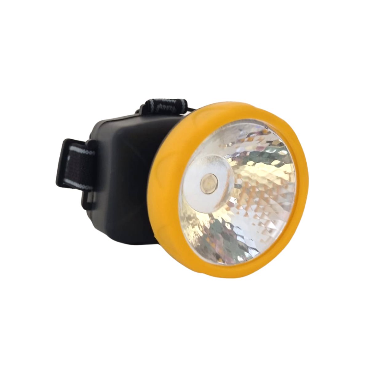 GENERICO - Linterna Led Frontal Recargable Y A Pilas Aa Amarillo