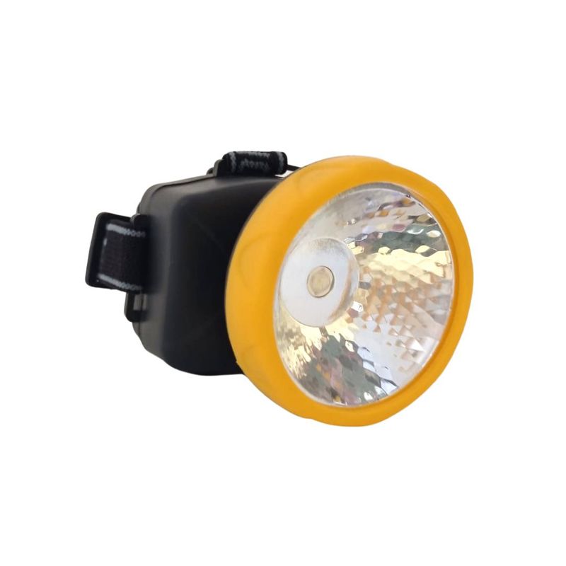 GENERICO - Linterna Led Frontal Recargable Y A Pilas Aa Amarillo