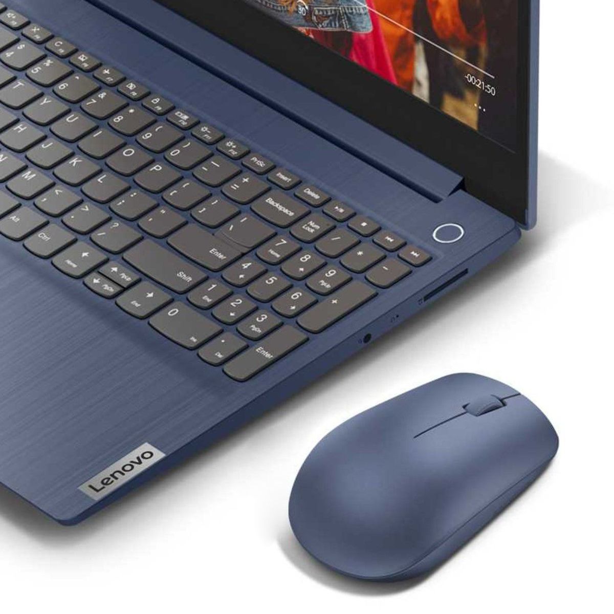 LENOVO - Mouse Lenovo 530 Ambidextro RF inalámbrico Óptico Azul - GY50Z18987