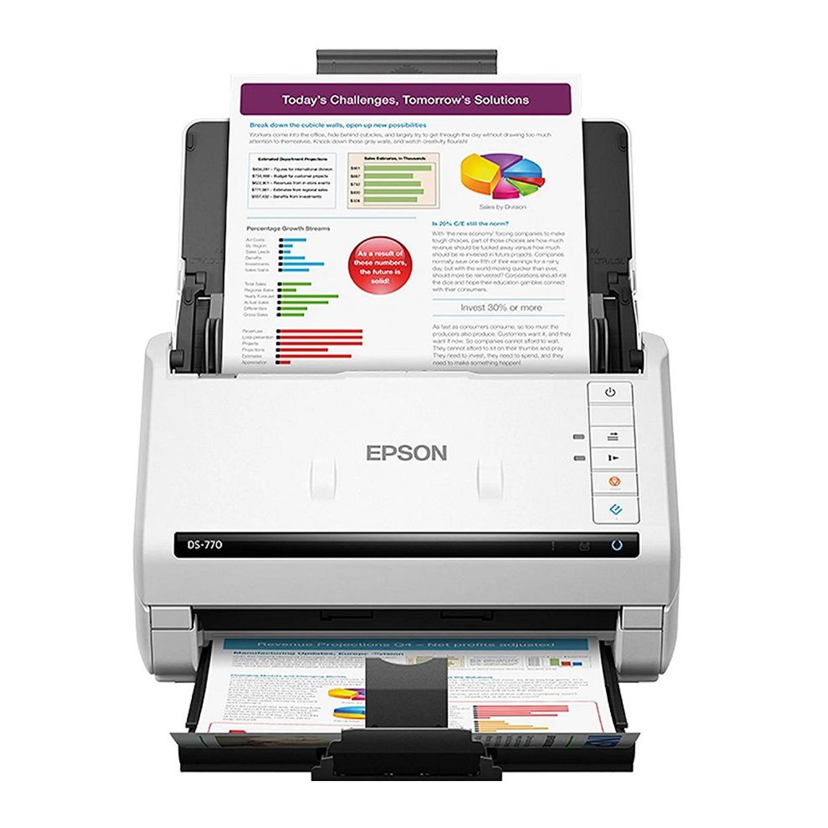 EPSON - Escaner Epson DS-770 II USB,Sensor Optico (CIS),ADF, 45 ppm/90 ipm