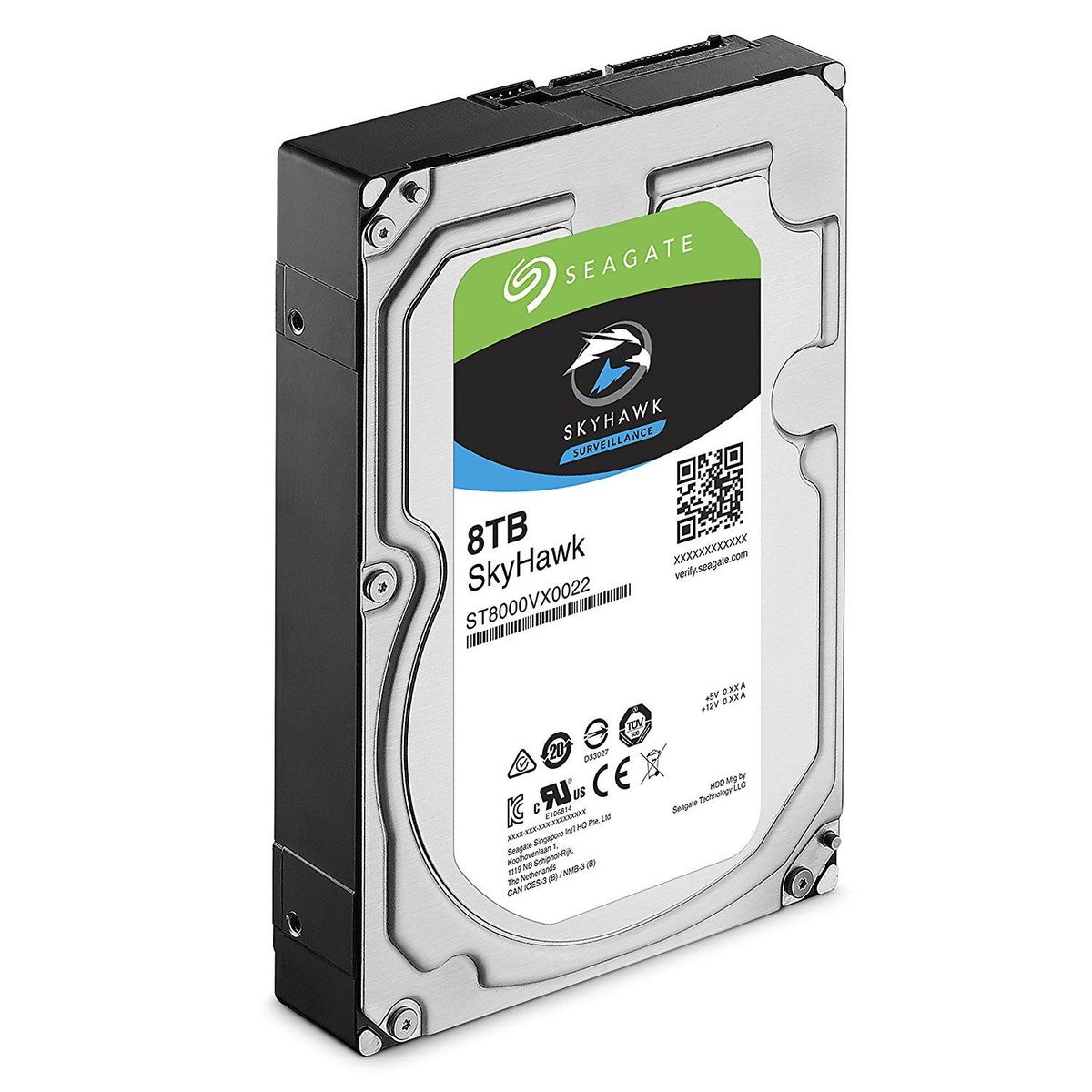 SEAGATE - Seagate Disco Duro 8TB SkyHawk Surveillance HDD - ST8000VE001