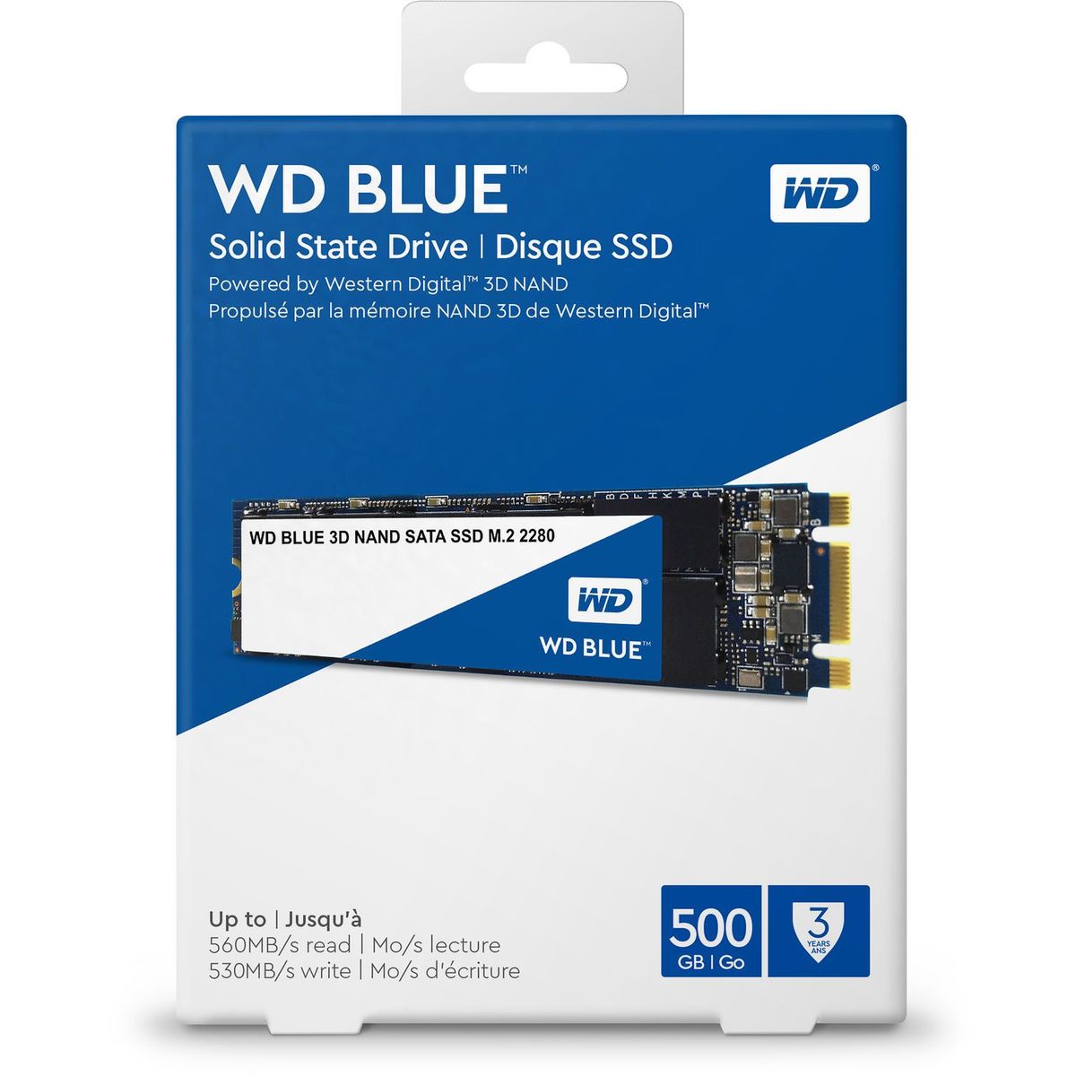 WESTERN DIGITAL - WD Blue 3D NAND Sata SSD M.2 2280 Disco Sólido 500 GB - WDS500G2B0B