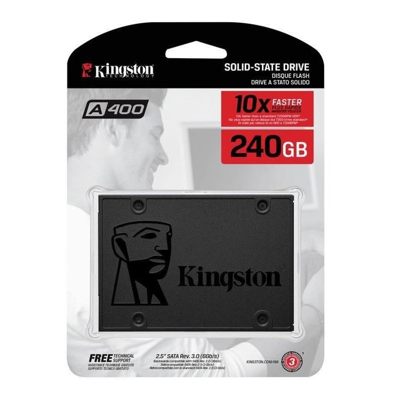 KINGSTON - Kingston SSDNow A400 Disco Sólido 240 GB - SA400S37/240G