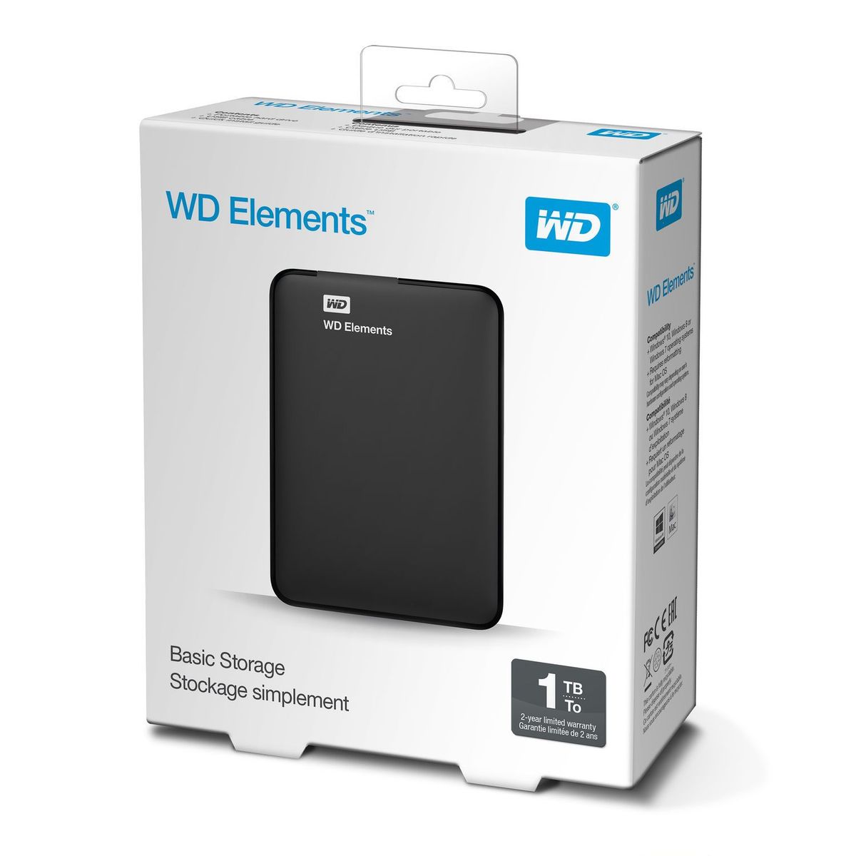 WESTERN DIGITAL - Western WD Disco Duro Elements Portable SE 1TB - WDBUZG0010BBK-WESN