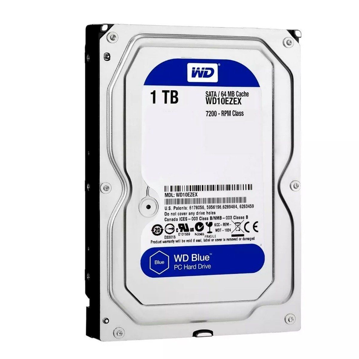 WESTERN DIGITAL - Western WD Disco Duro 1TB Blue 64MB 3.5 7200RPM - WD10EZEX