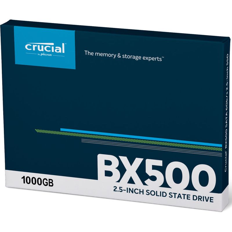 CRUCIAL - Crucial Disco Sólido 1TB BX500 Sata III 25 SSD - CT1000BX500SSD1