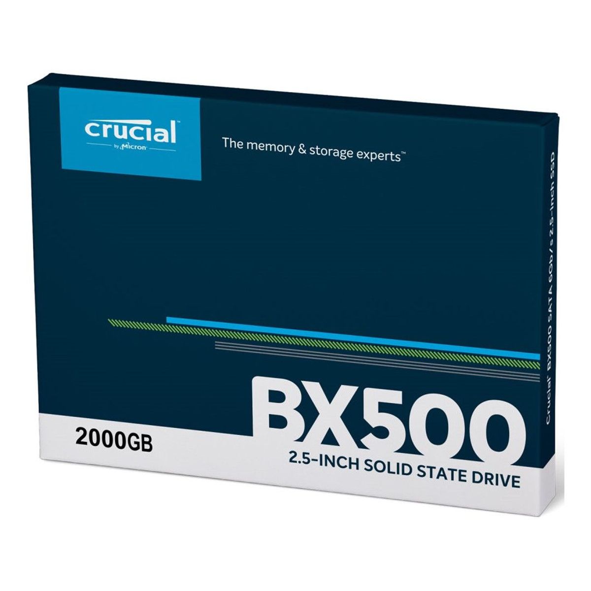 CRUCIAL - Crucial Disco Sólido 2TB BX500 Sata III 25 SSD - CT2000BX500SSD1