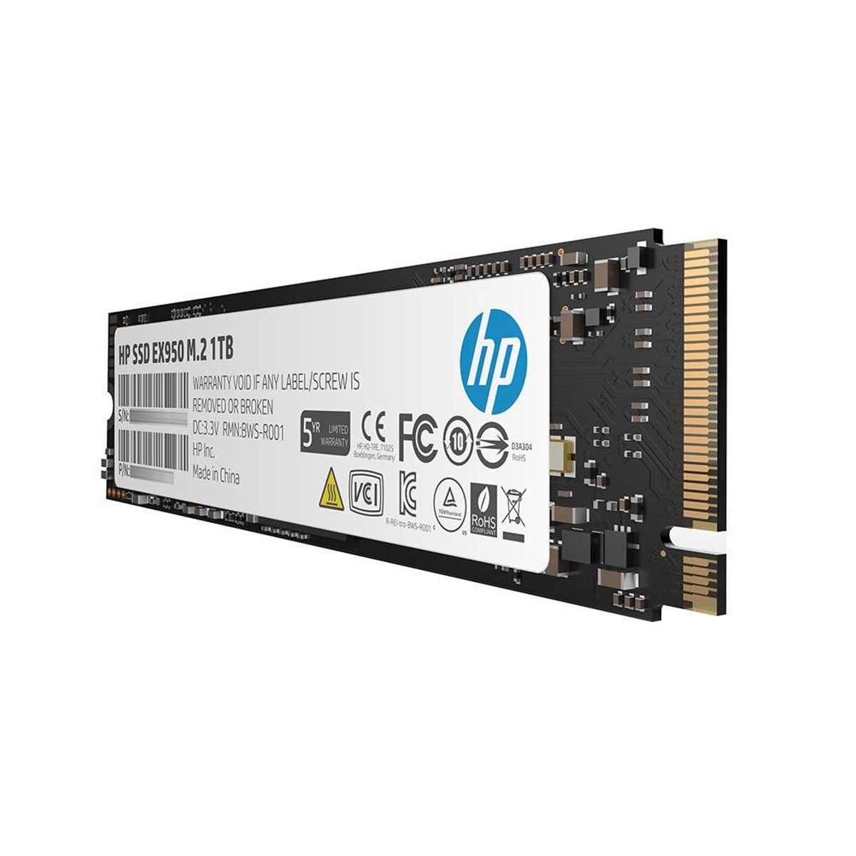 HP - HP Disco Sólido EX950 M.2 1TB PCIe 3.1 x4 NVMe NAND SSD - 5MS23AA#ABL