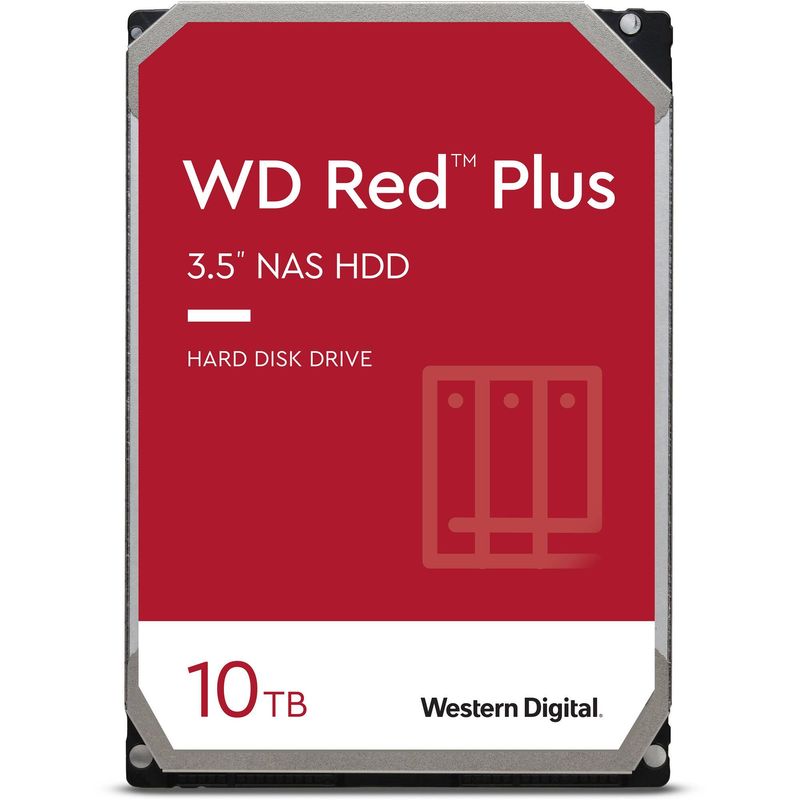 WESTERN DIGITAL - WD Disco Duro 10TB Red Plus 7200 rpm SATA III 3.5" NAS HDD - WD101EFBX