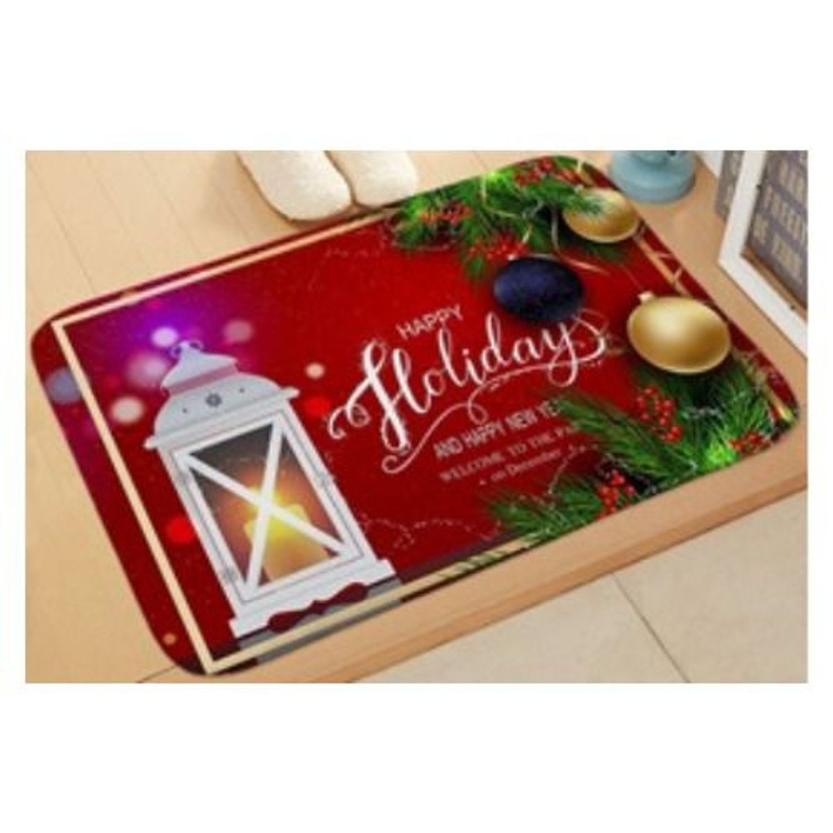 GENERICO - Tapetes Navideños Antideslizantes 60cm x 40cm