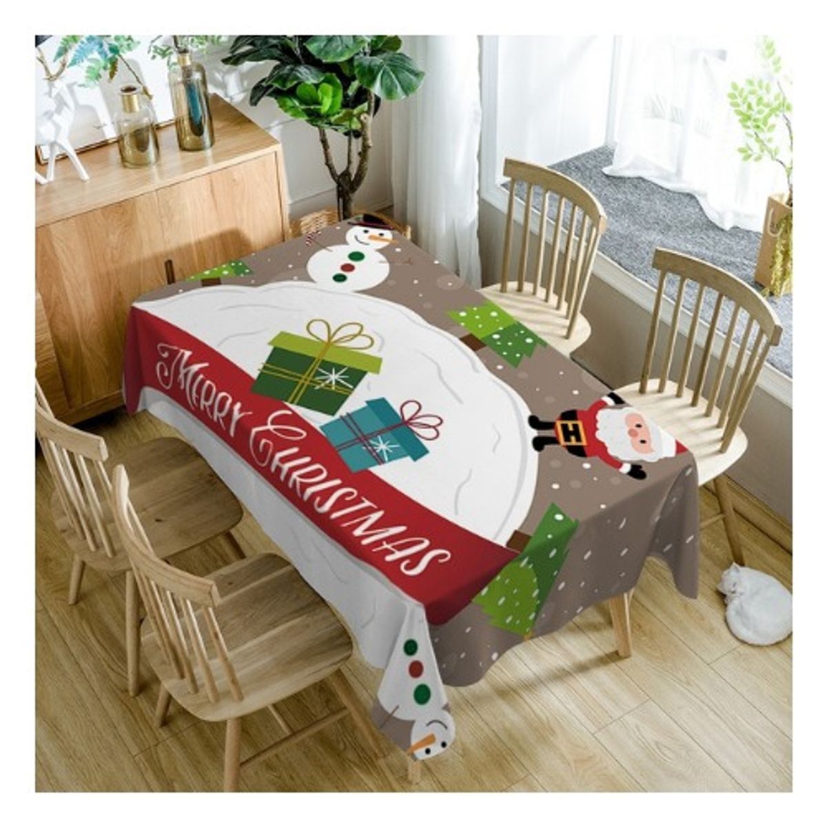 GENERICO - Mantel Navideño Rectangular 152cm x 250cm