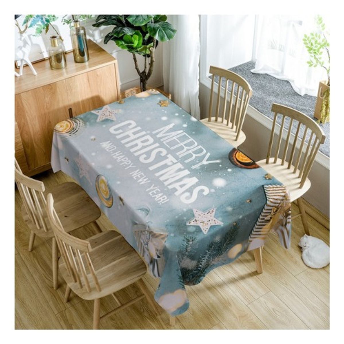 GENERICO - Mantel Navideño Rectangular 152cm x 250cm
